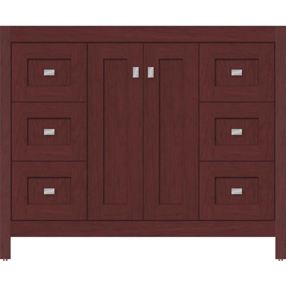 42 X 18.5 X 34.5 Alki View Vanity Shaker Dk Cherry Sb