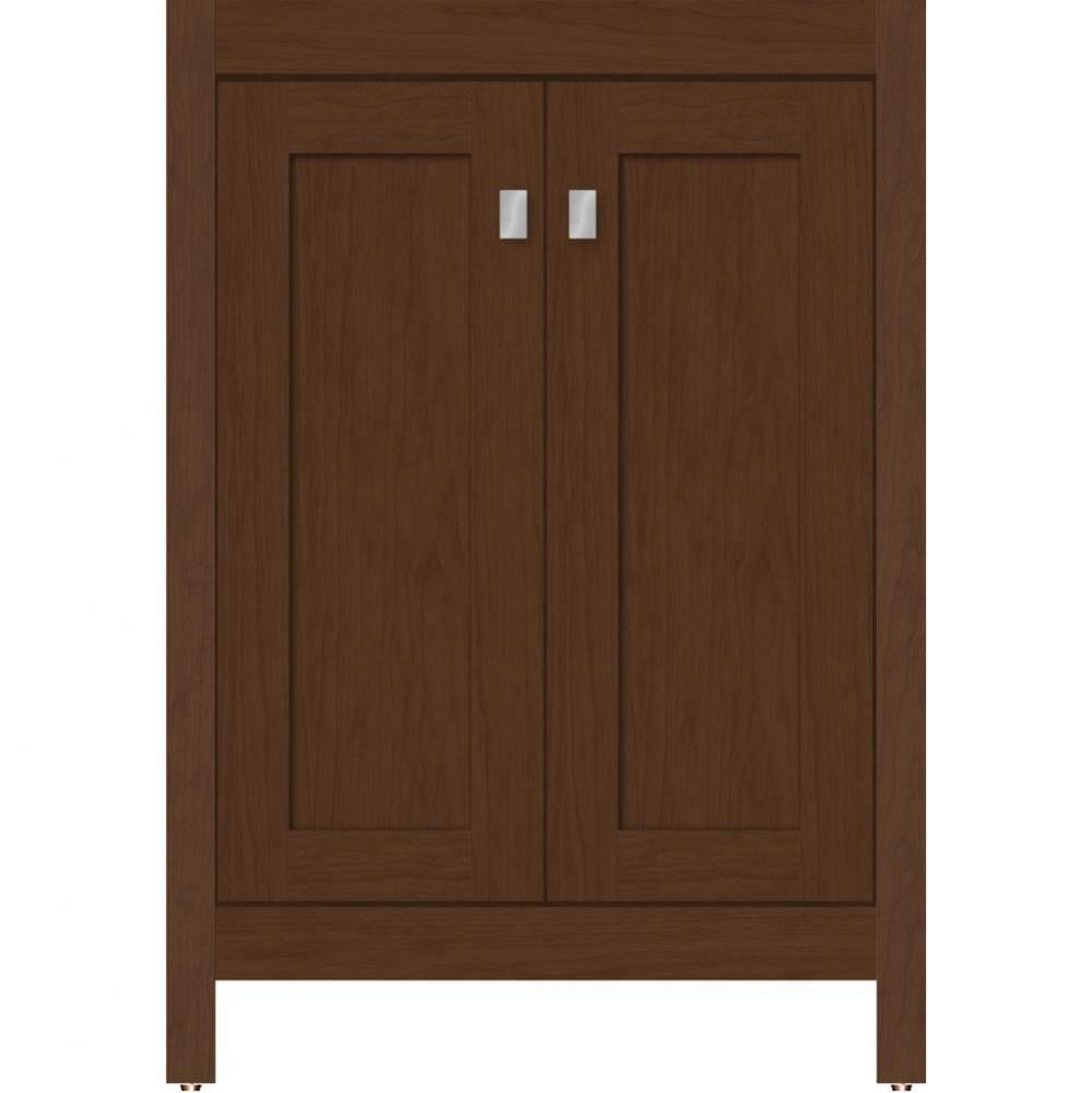 24 X 18.5 X 34.5 Alki View Vanity Shaker Pecan Cherry Std