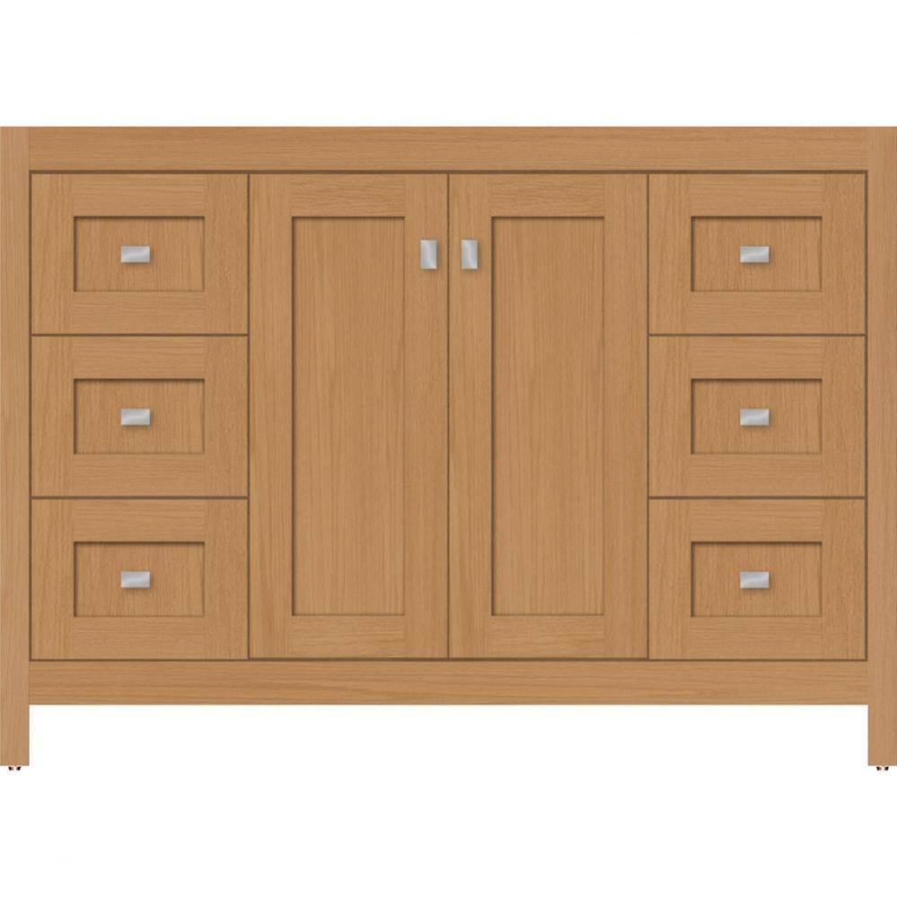 48 X 21 X 34.5 Alki View Vanity Shaker Nat Oak Sb