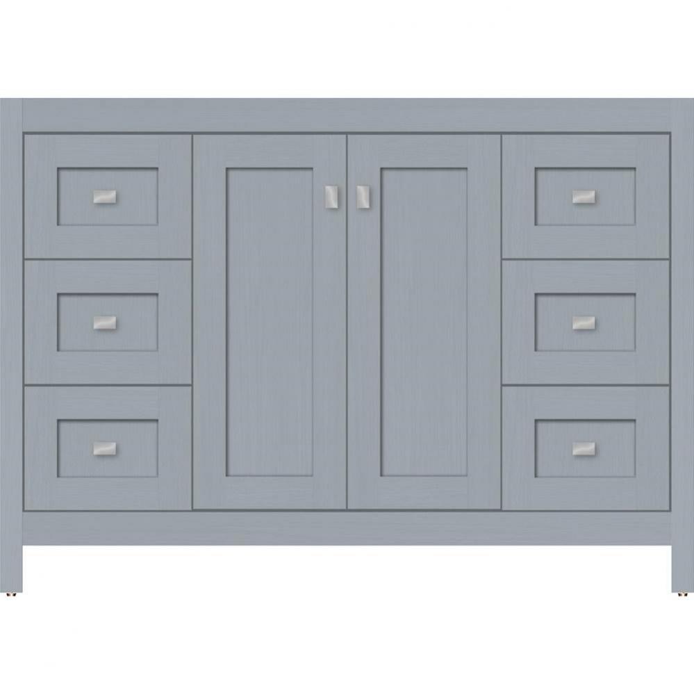 48 X 18.5 X 34.5 Alki View Vanity Shaker Silver Oak Sb