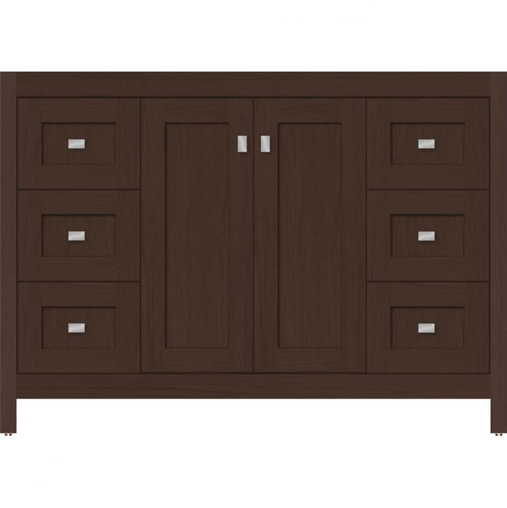 48 X 18.5 X 34.5 Alki View Vanity Shaker Choc Oak Sb