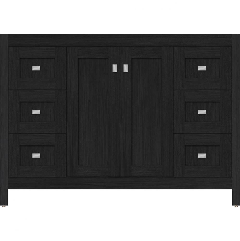 48 X 18.5 X 34.5 Alki View Vanity Shaker Midnight Oak Sb