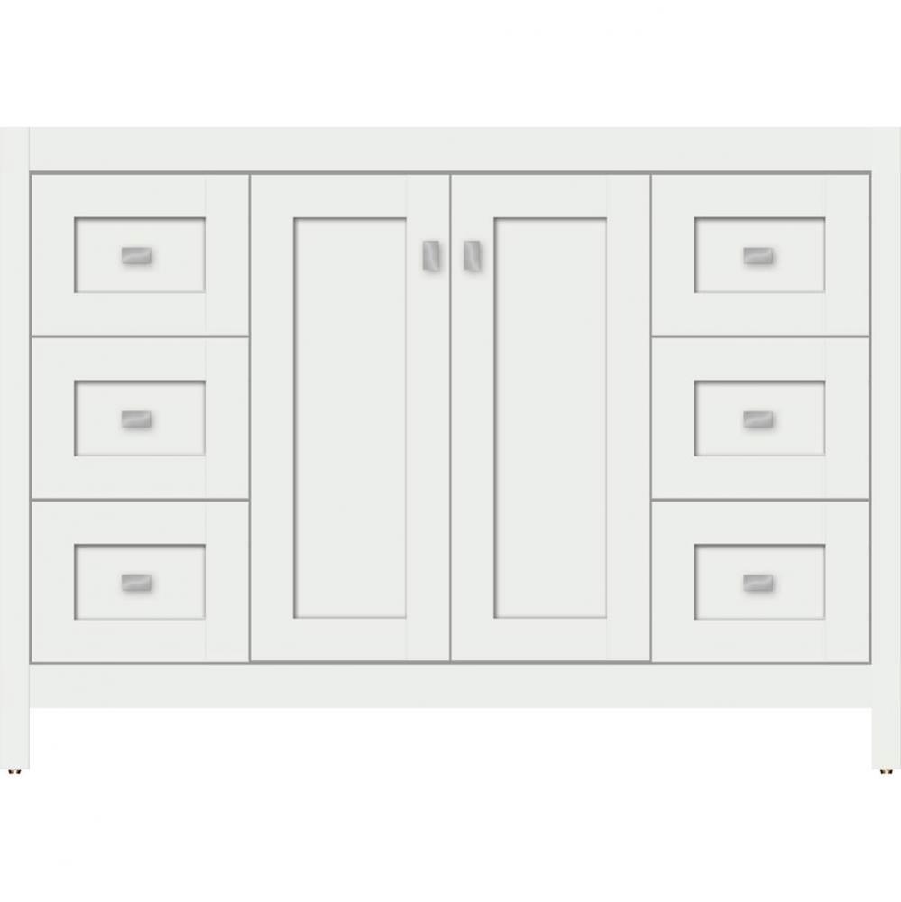 48 X 21 X 34.5 Alki View Vanity Shaker Powder Grey Sb