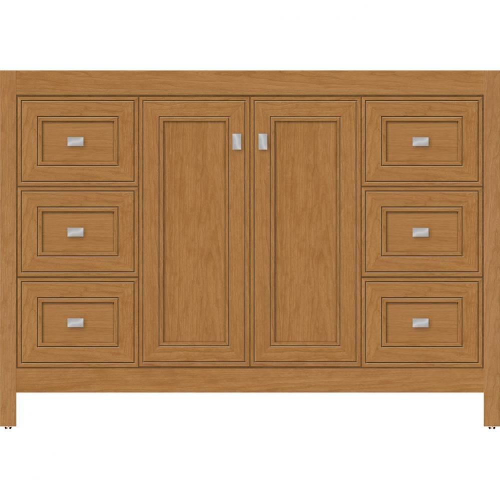 48 X 18.5 X 34.5 Alki View Vanity Deco Miter Nat Cherry Sb