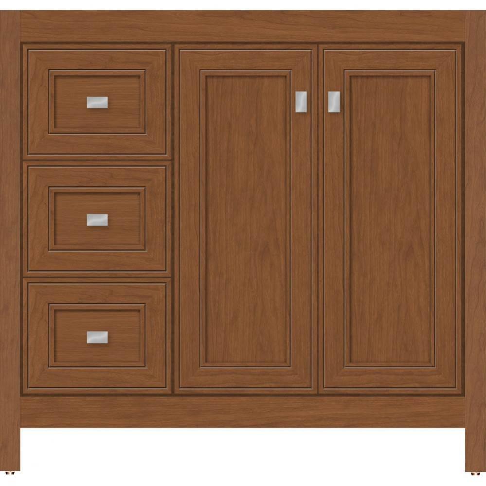 36 X 18.5 X 34.5 Alki View Vanity Deco Miter Cinn Cherry Lh