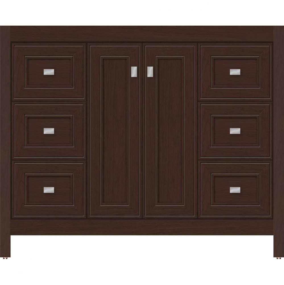 42 X 21 X 34.5 Alki View Vanity Deco Miter Choc Cherry Sb