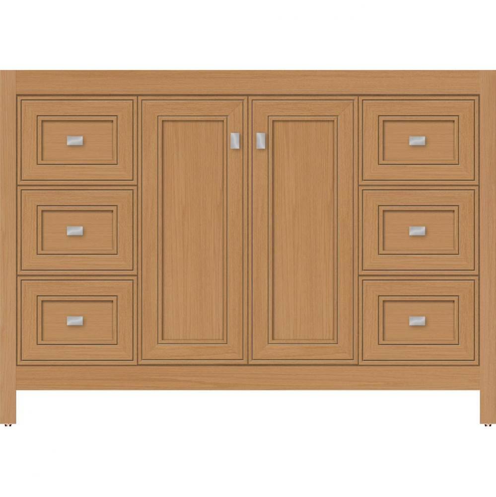 48 X 21 X 34.5 Alki View Vanity Deco Miter Nat Oak Sb