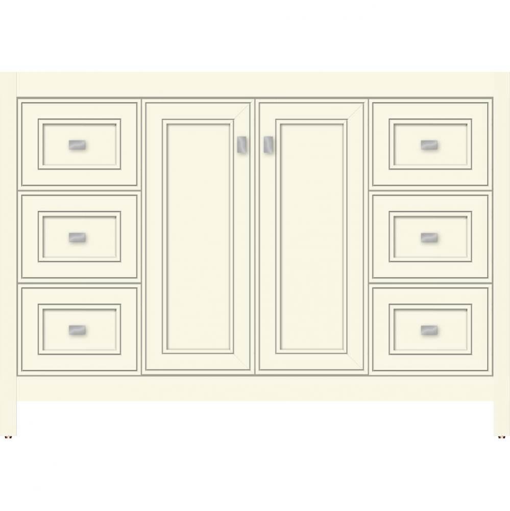 48 X 18.5 X 34.5 Alki View Vanity Deco Miter Sat Biscuit Sb