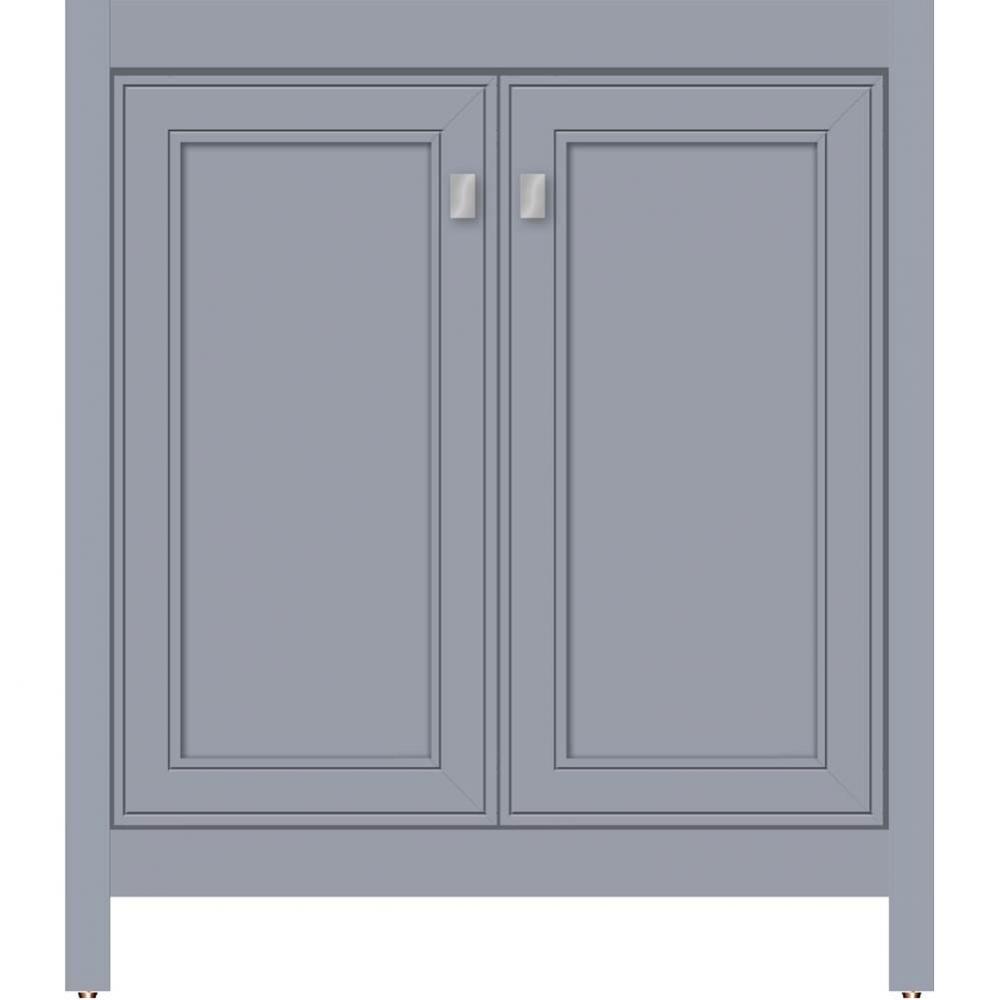 30 X 21 X 34.5 Alki View Vanity Deco Miter Sat Silver Std