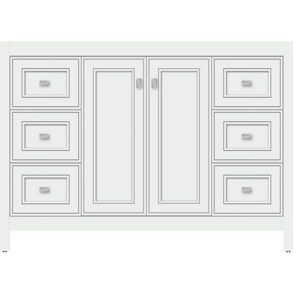 48 X 18.5 X 34.5 Alki View Vanity Deco Miter Powder Grey Sb