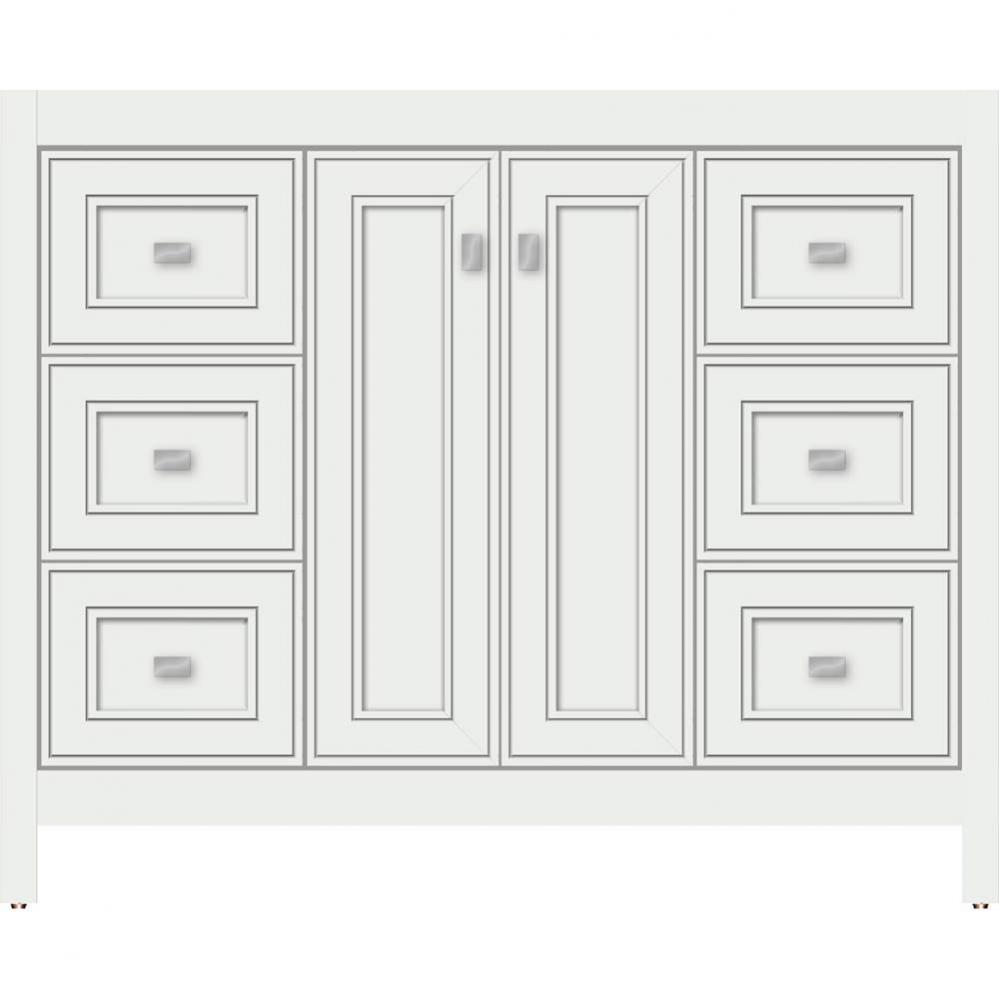 42 X 21 X 34.5 Alki View Vanity Deco Miter Powder Grey Sb