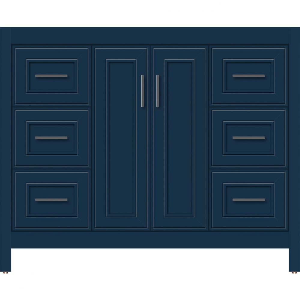 42 X 21 X 34.5 Alki View Vanity Deco Miter Lapis Night Sb