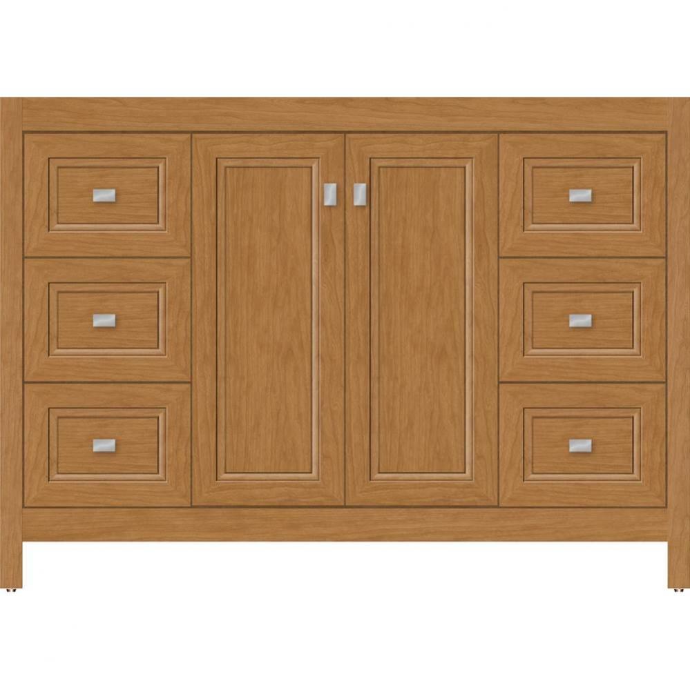 48 X 18.5 X 34.5 Alki View Vanity Ogee Miter Nat Cherry Sb