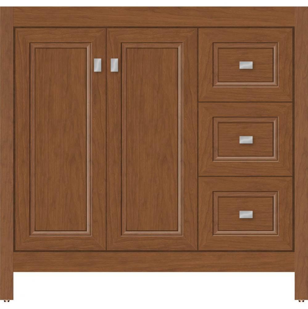 36 X 21 X 34.5 Alki View Vanity Ogee Miter Cinn Cherry Rh