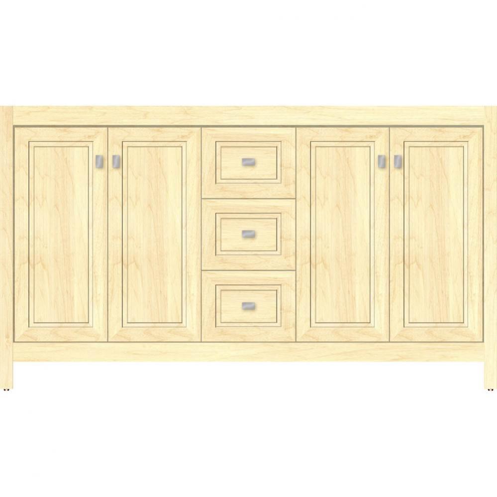 60 X 18.5 X 34.5 Alki View Vanity Ogee Miter Nat Maple Db