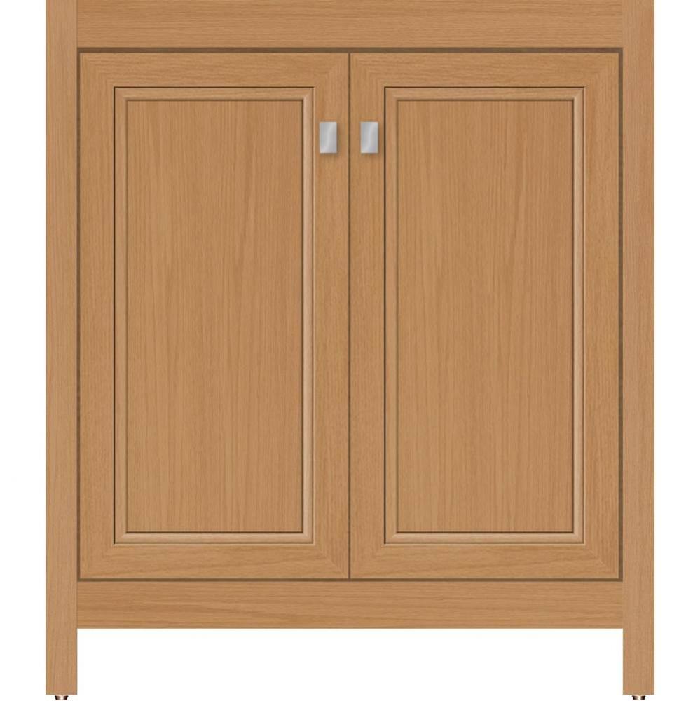 30 X 18.5 X 34.5 Alki View Vanity Ogee Miter Nat Oak Std