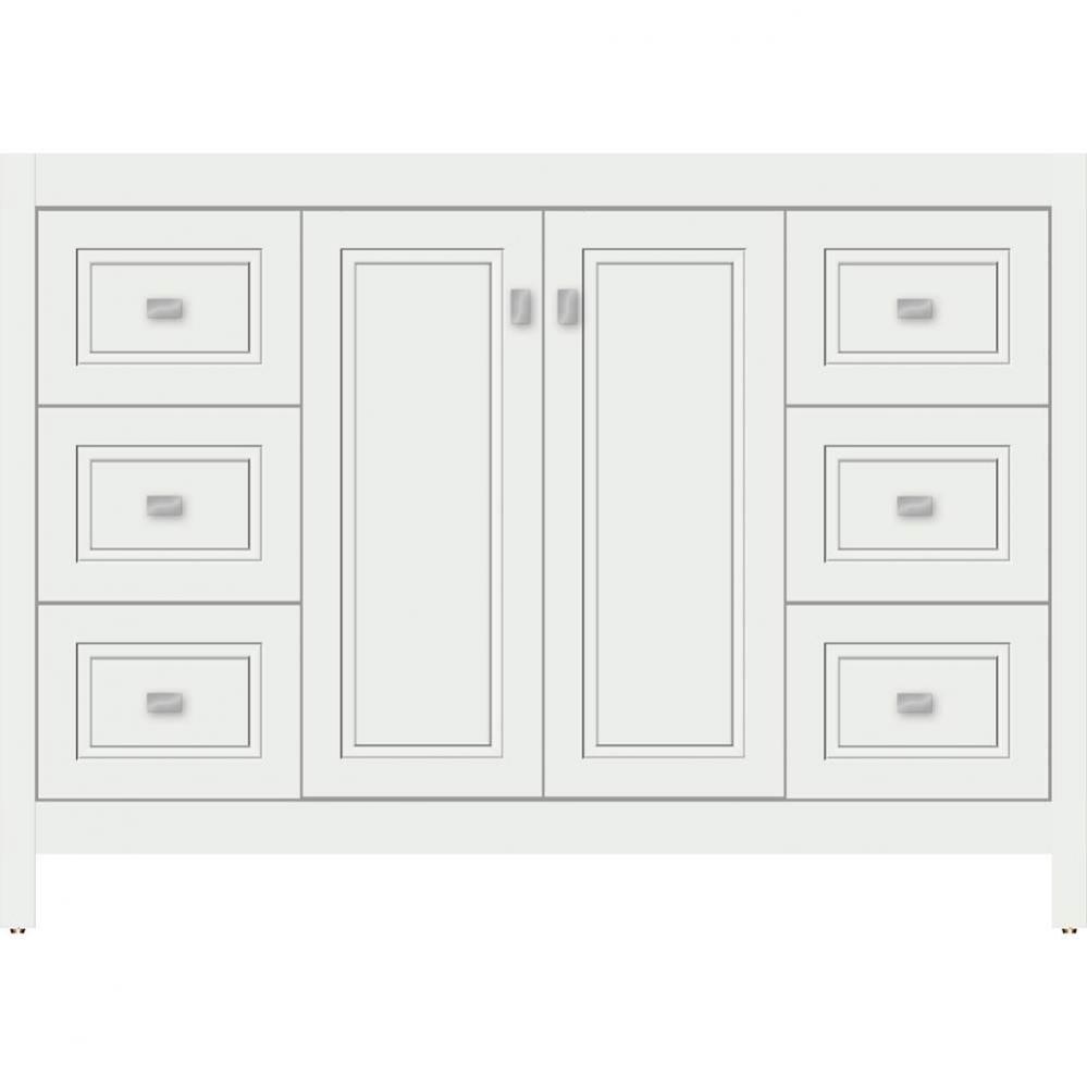 48 X 21 X 34.5 Alki View Vanity Ogee Miter Powder Grey Sb