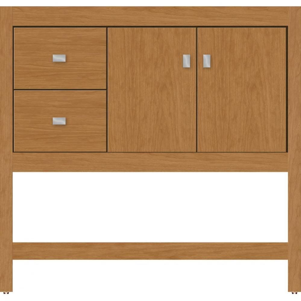 36 X 18.5 X 34.5 Alki Spa Vanity Slab Nat Cherry Lh