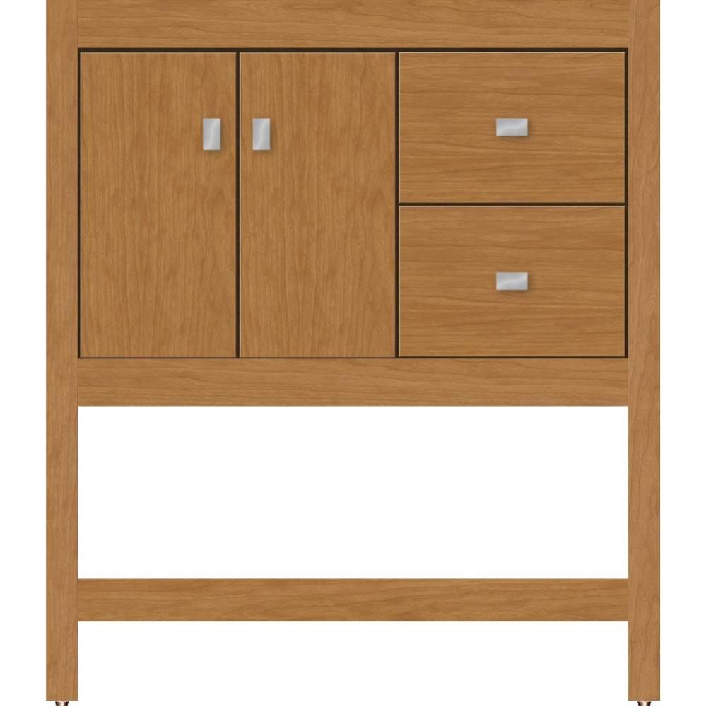 30 X 18.5 X 34.5 Alki Spa Vanity Slab Nat Cherry Rh