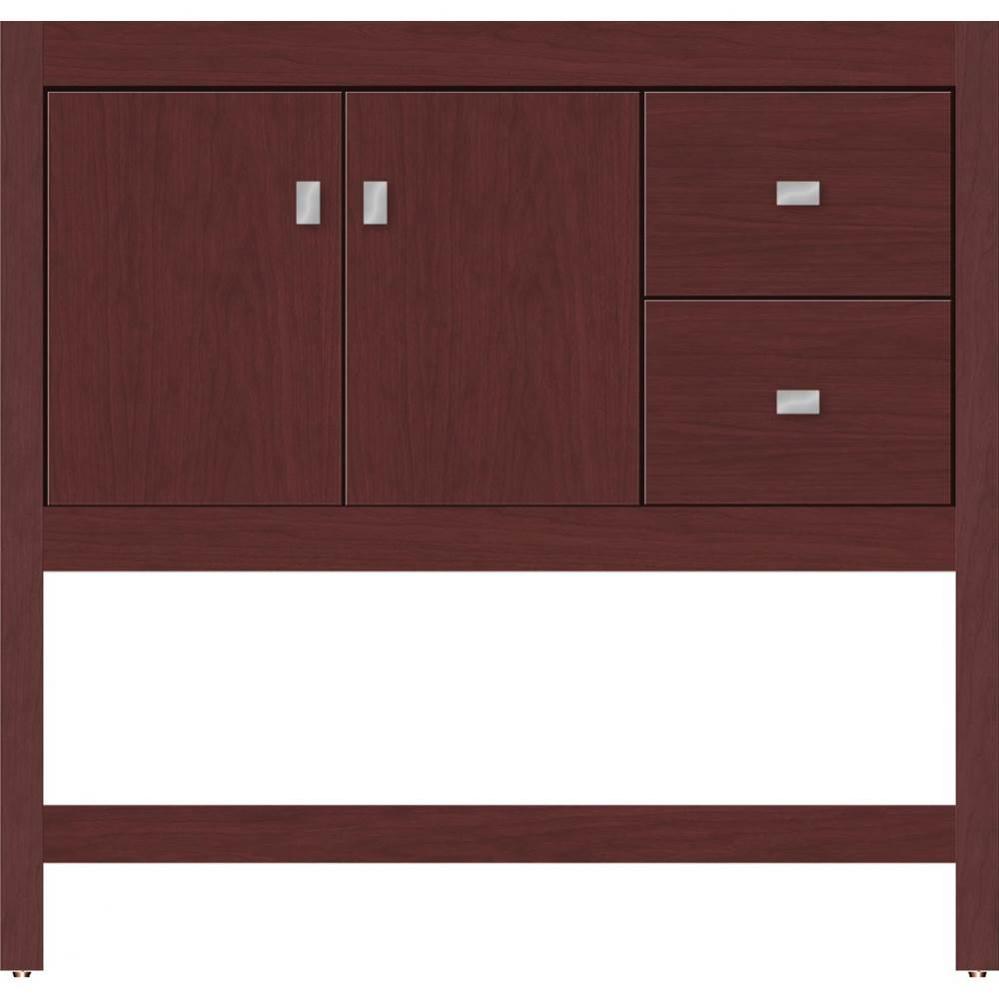 36 X 18.5 X 34.5 Alki Spa Vanity Slab Dk Cherry Rh
