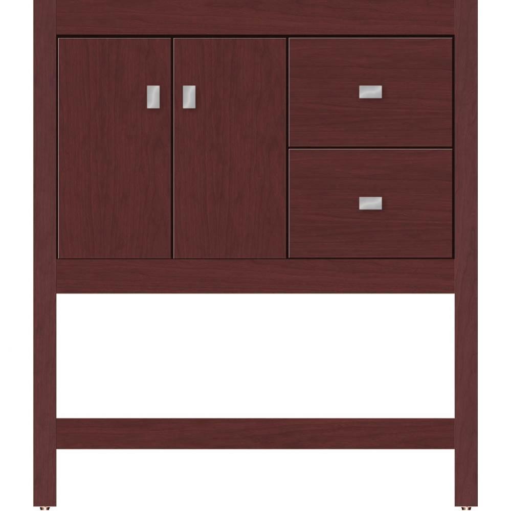 30 X 18.5 X 34.5 Alki Spa Vanity Slab Dk Cherry Rh