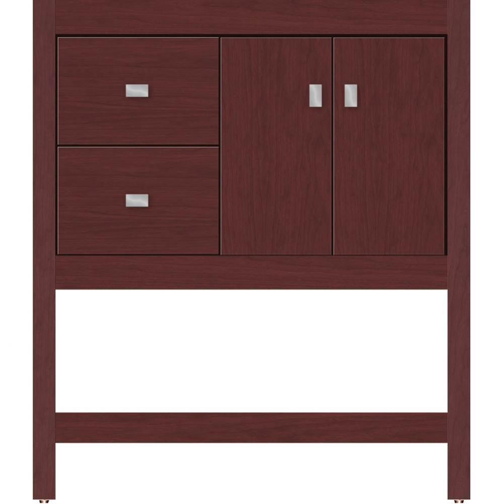 30 X 21 X 34.5 Alki Spa Vanity Slab Dk Cherry Lh