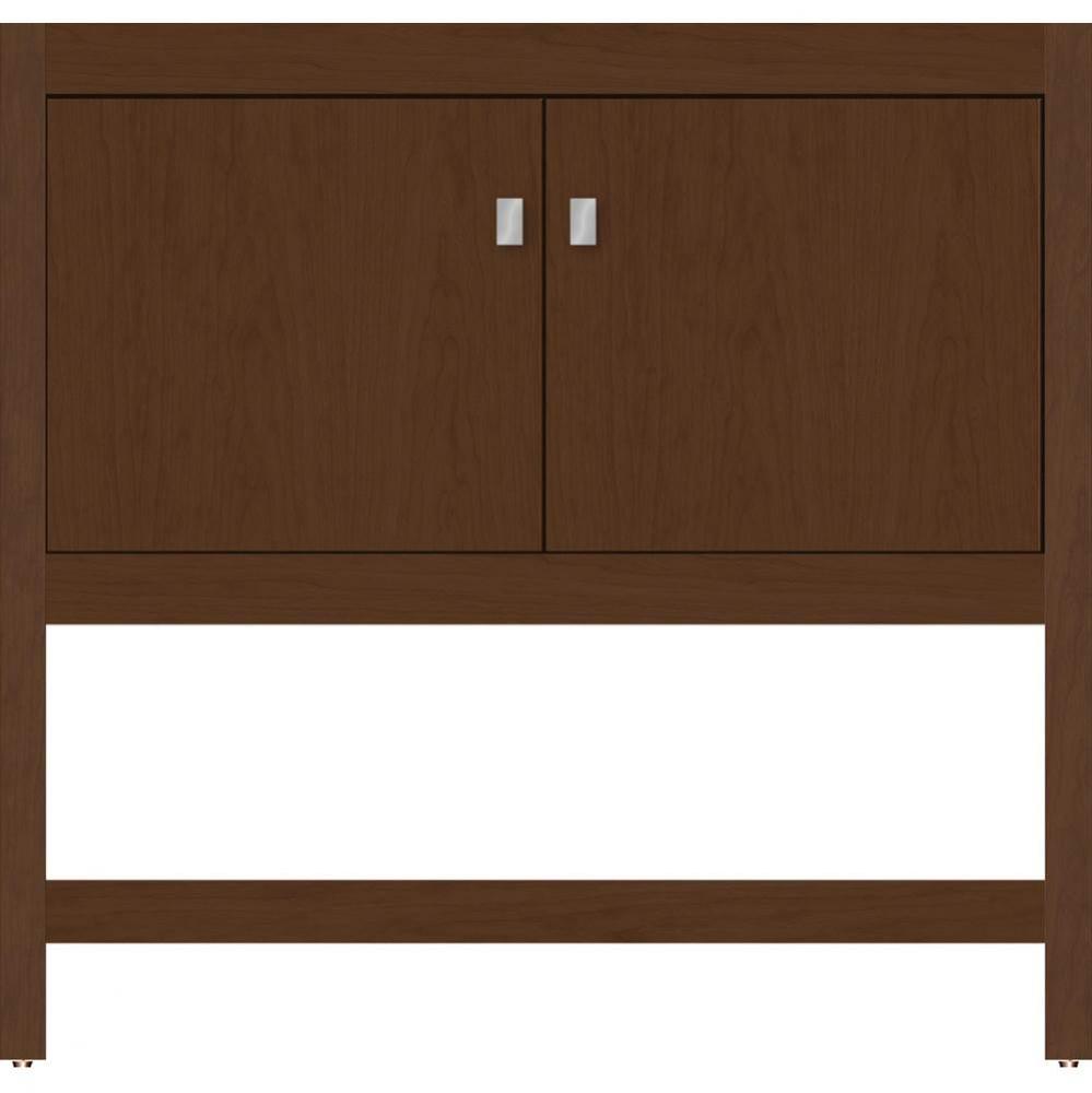36 X 18.5 X 34.5 Alki Spa Vanity Slab Pecan Cherry Std
