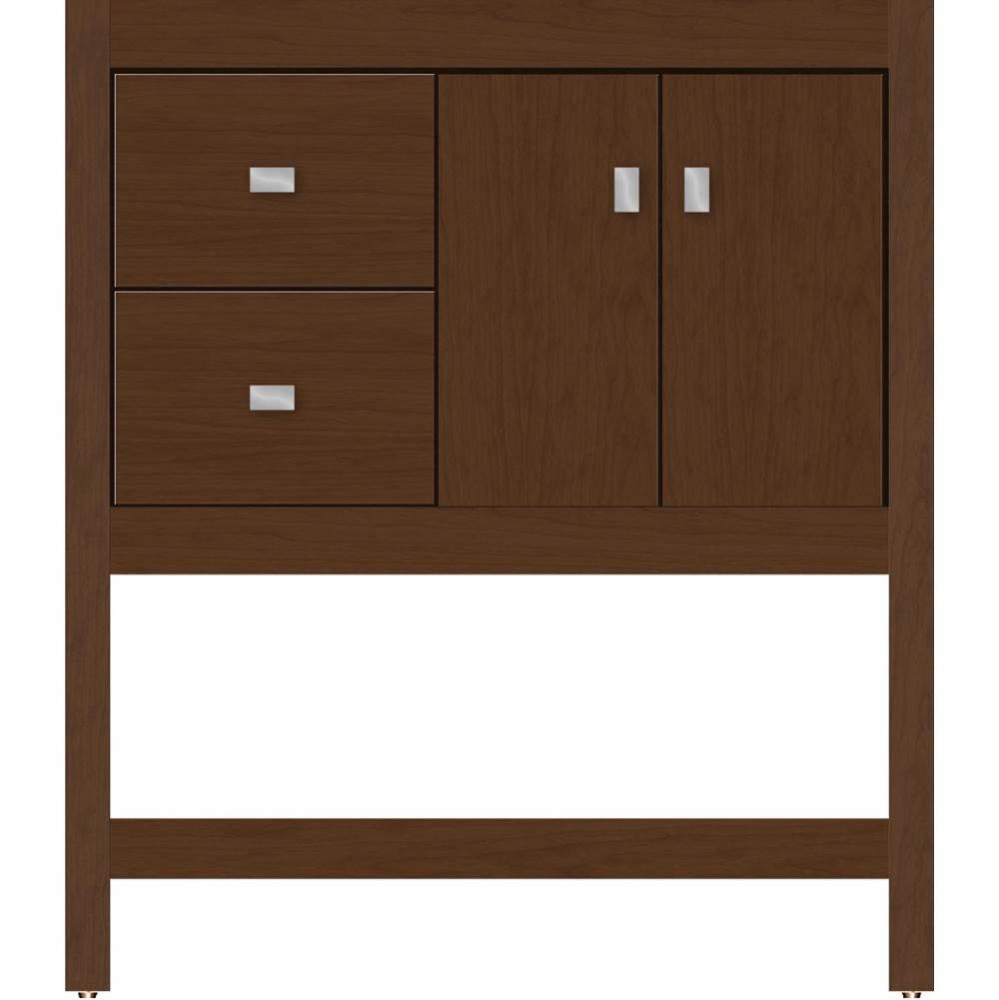 30 X 21 X 34.5 Alki Spa Vanity Slab Pecan Cherry Lh