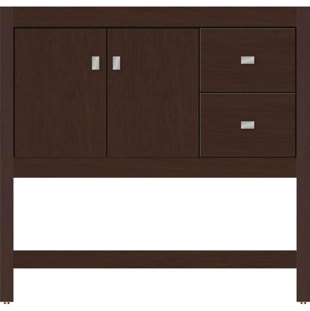 36 X 18.5 X 34.5 Alki Spa Vanity Slab Choc Cherry Rh