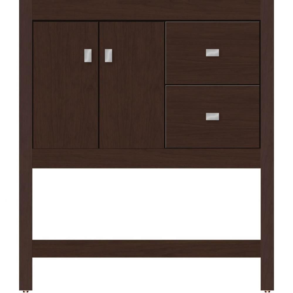 30 X 21 X 34.5 Alki Spa Vanity Slab Choc Cherry Rh