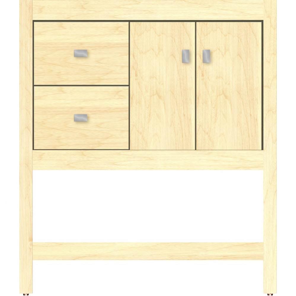 30 X 21 X 34.5 Alki Spa Vanity Slab Nat Maple Lh