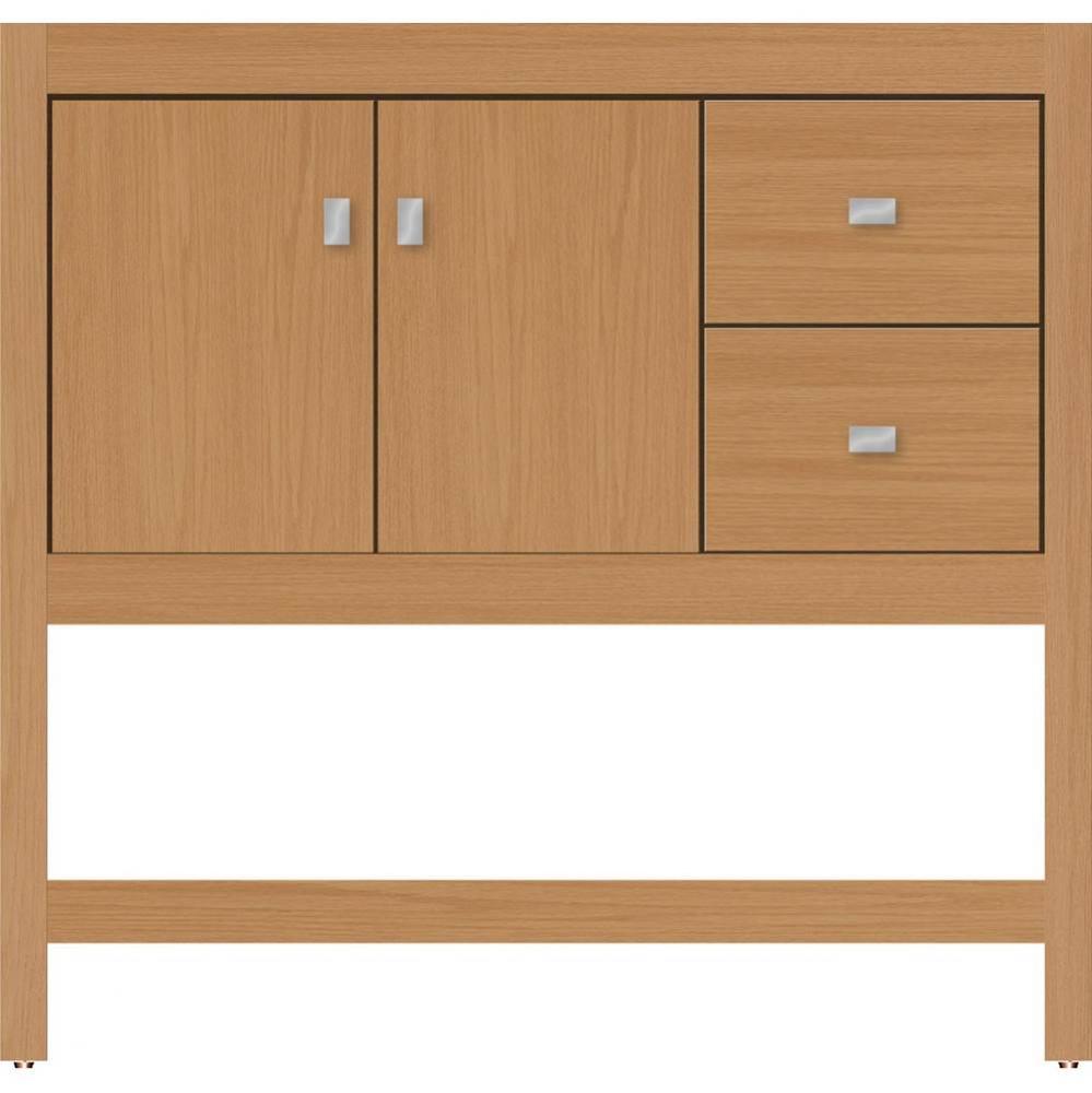 36 X 18.5 X 34.5 Alki Spa Vanity Slab Nat Oak Rh