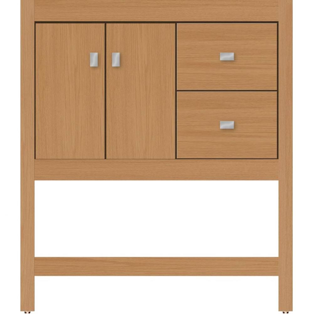 30 X 18.5 X 34.5 Alki Spa Vanity Slab Nat Oak Rh