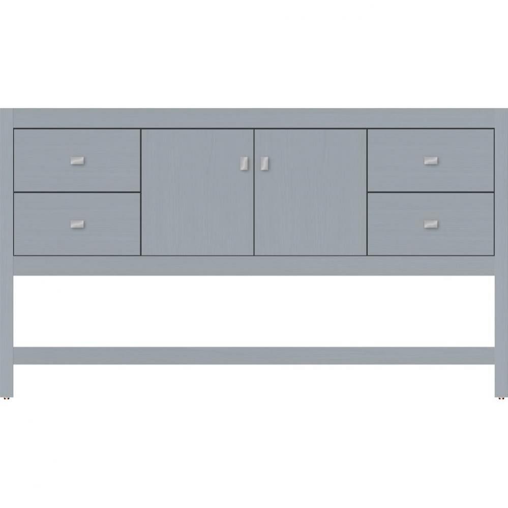 60 X 18.5 X 34.5 Alki Spa Vanity Slab Silver Oak Sb