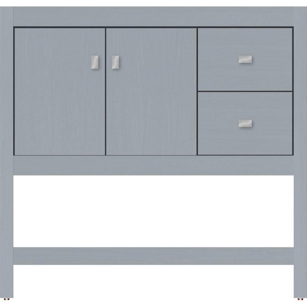 36 X 21 X 34.5 Alki Spa Vanity Slab Silver Oak Rh