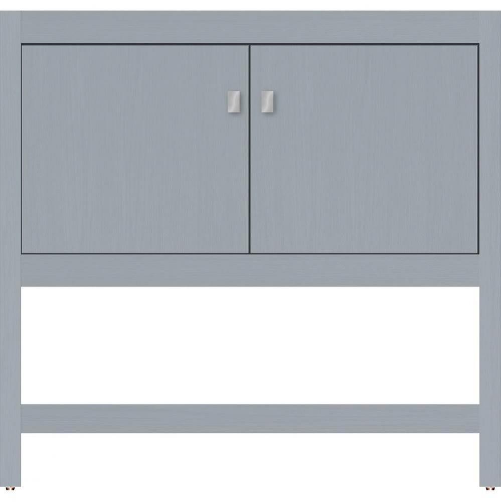 36 X 18.5 X 34.5 Alki Spa Vanity Slab Silver Oak Std