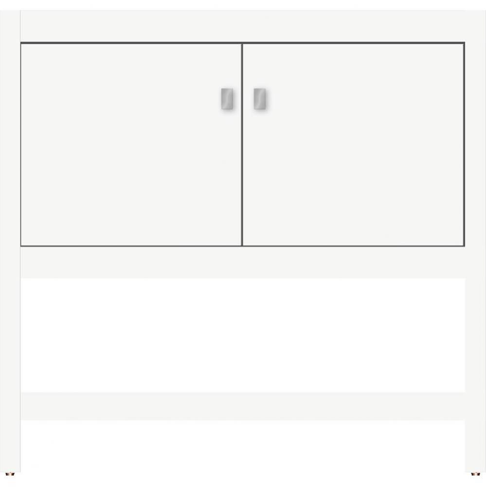 36 X 21 X 34.5 Alki Spa Vanity Slab Sat White Std