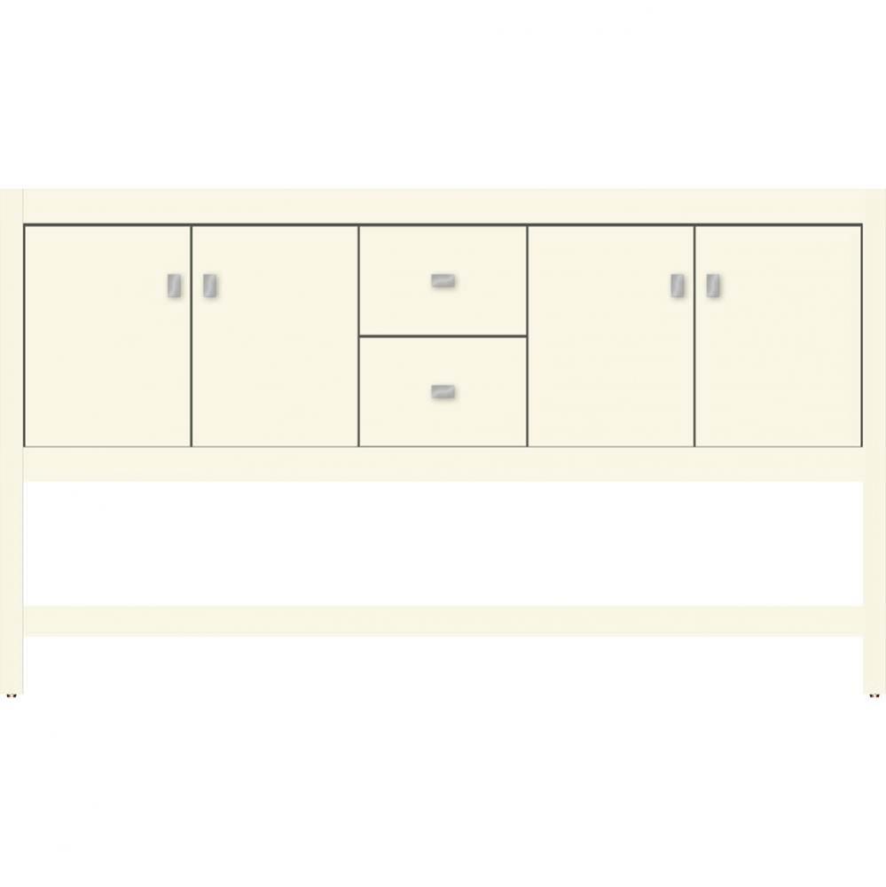 60 X 18.5 X 34.5 Alki Spa Vanity Slab Sat Biscuit Db
