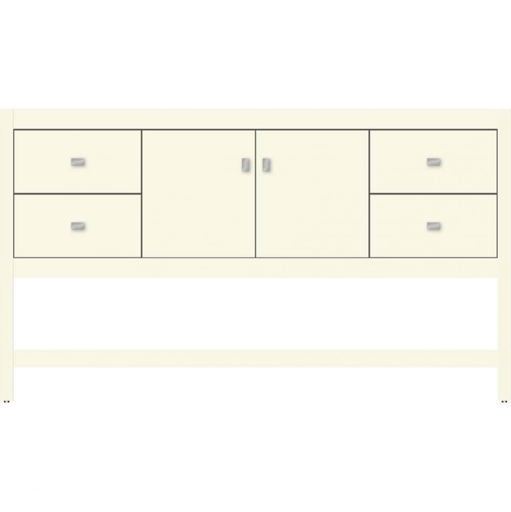 60 X 21 X 34.5 Alki Spa Vanity Slab Sat Biscuit Sb