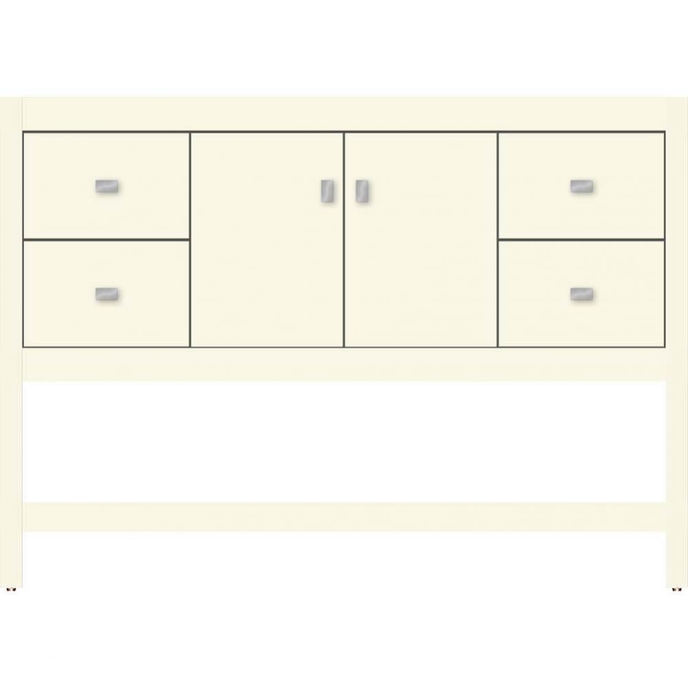 48 X 18.5 X 34.5 Alki Spa Vanity Slab Sat Biscuit Sb