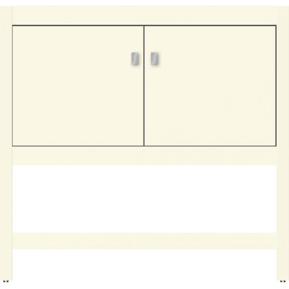 36 X 18.5 X 34.5 Alki Spa Vanity Slab Sat Biscuit Std