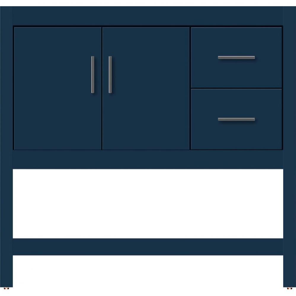 36 X 18.5 X 34.5 Alki Spa Vanity Slab Lapis Night Rh