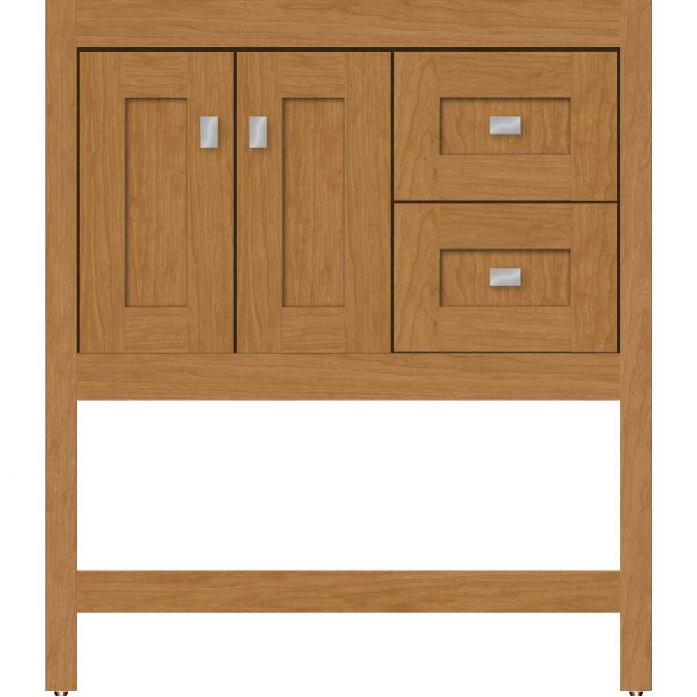 30 X 21 X 34.5 Alki Spa Vanity Shaker Nat Cherry Rh