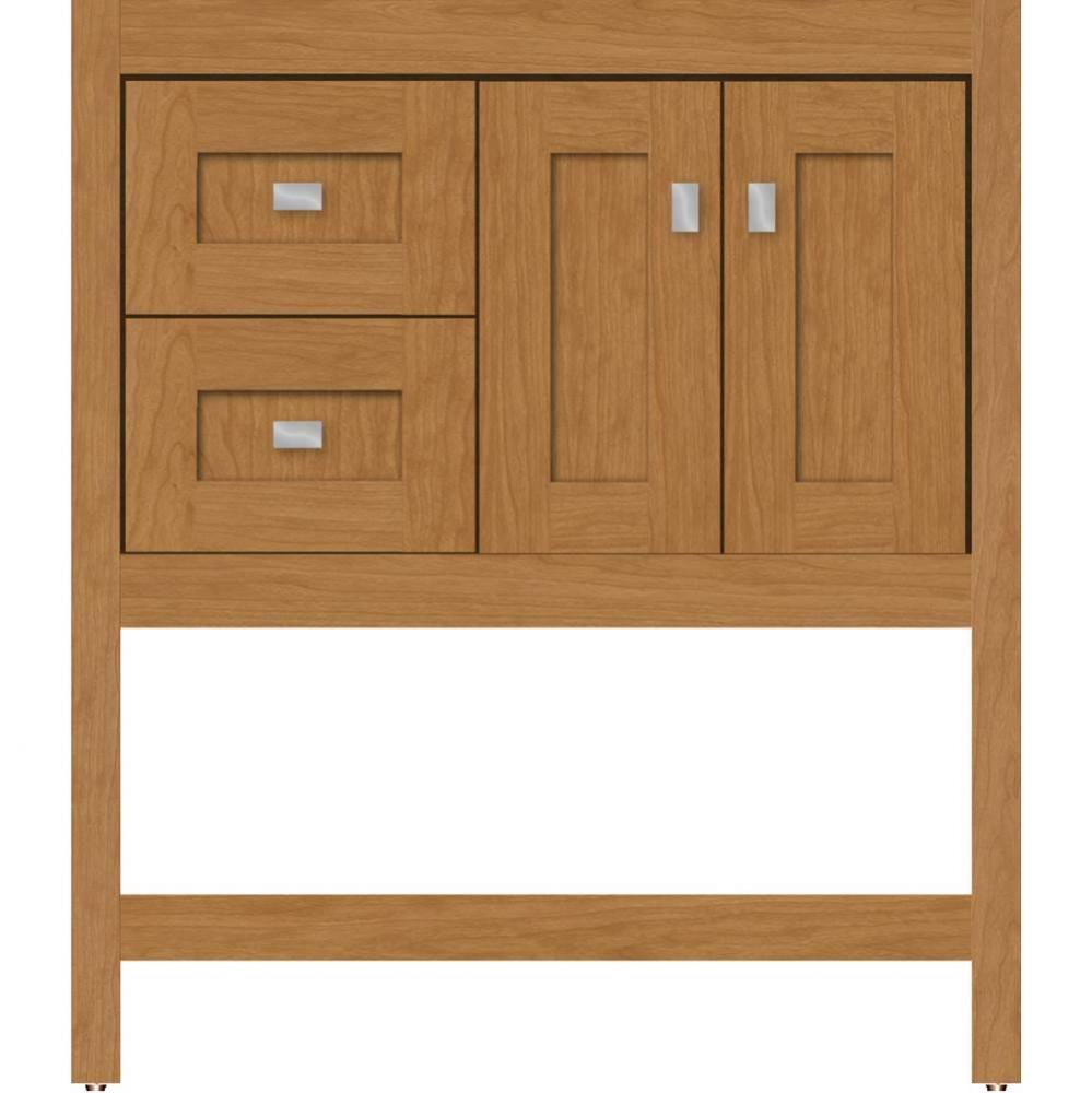 30 X 21 X 34.5 Alki Spa Vanity Shaker Nat Cherry Lh