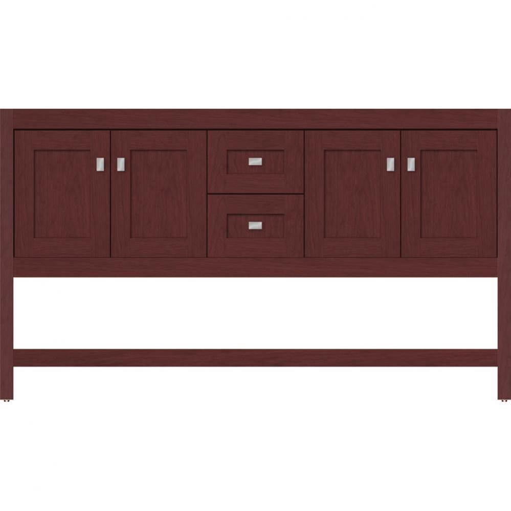 60 X 18.5 X 34.5 Alki Spa Vanity Shaker Dk Cherry Db