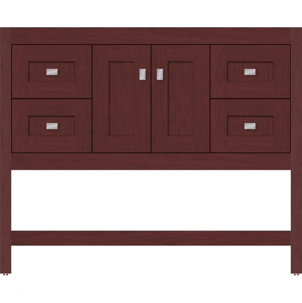 42 X 18.5 X 34.5 Alki Spa Vanity Shaker Dk Cherry Sb