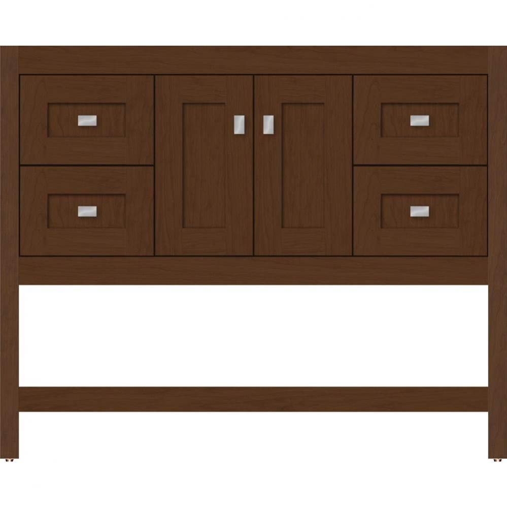 42 X 21 X 34.5 Alki Spa Vanity Shaker Pecan Cherry Sb