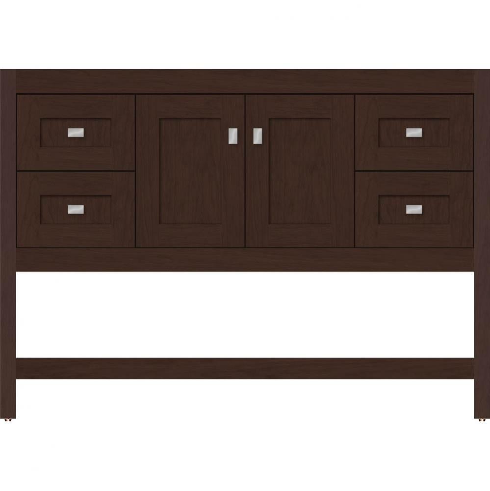 48 X 21 X 34.5 Alki Spa Vanity Shaker Choc Cherry Sb