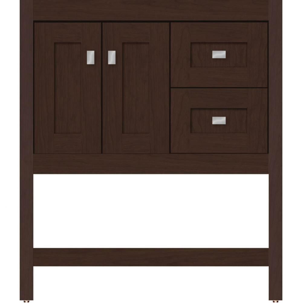 30 X 18.5 X 34.5 Alki Spa Vanity Shaker Choc Cherry Rh