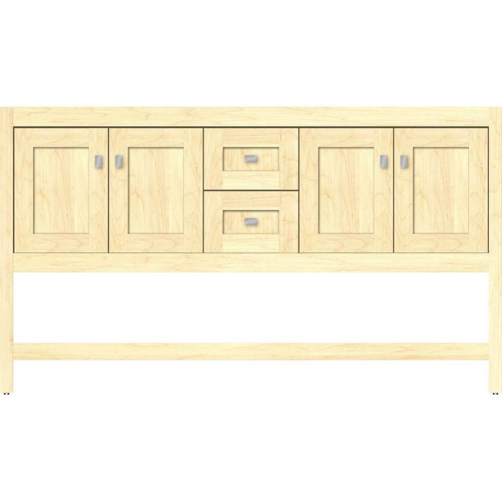 60 X 18.5 X 34.5 Alki Spa Vanity Shaker Nat Maple Db